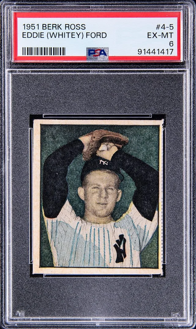 1951 Berk Ross Eddie (Whitey) Ford #4-5 card image