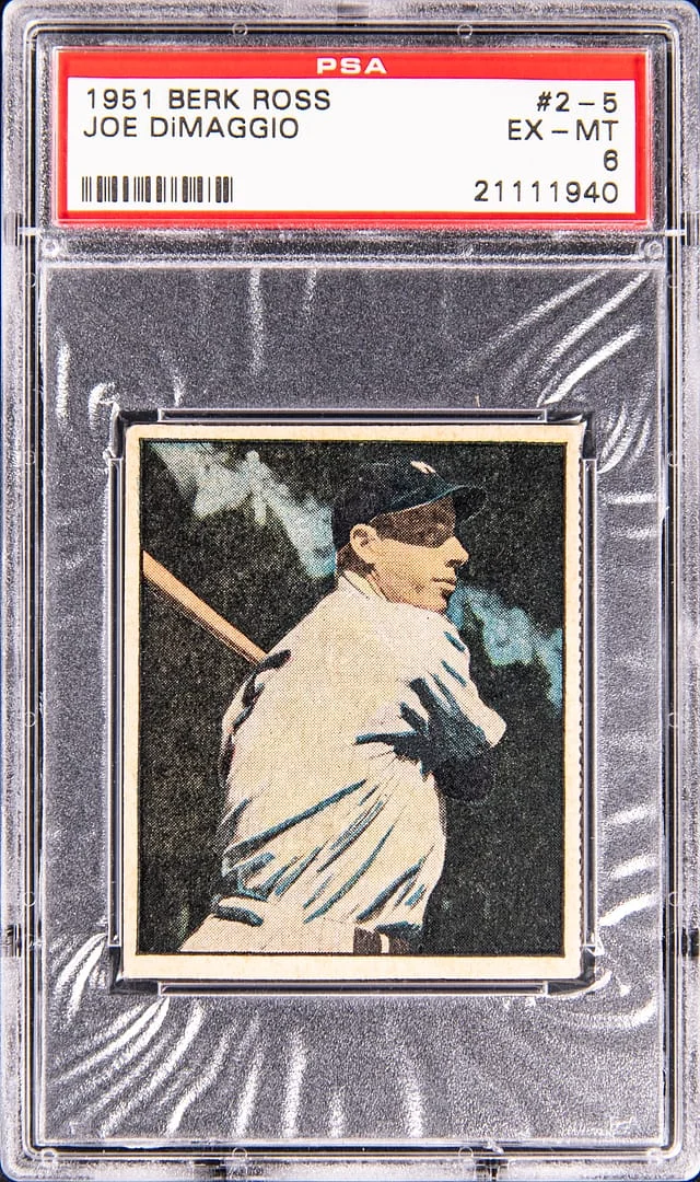 1951 Berk Ross Joe DiMaggio #2-5 card image