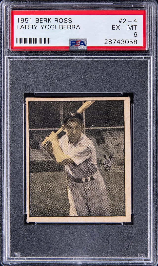 1951 Berk Ross Larry Yogi Berra #2-4 card image