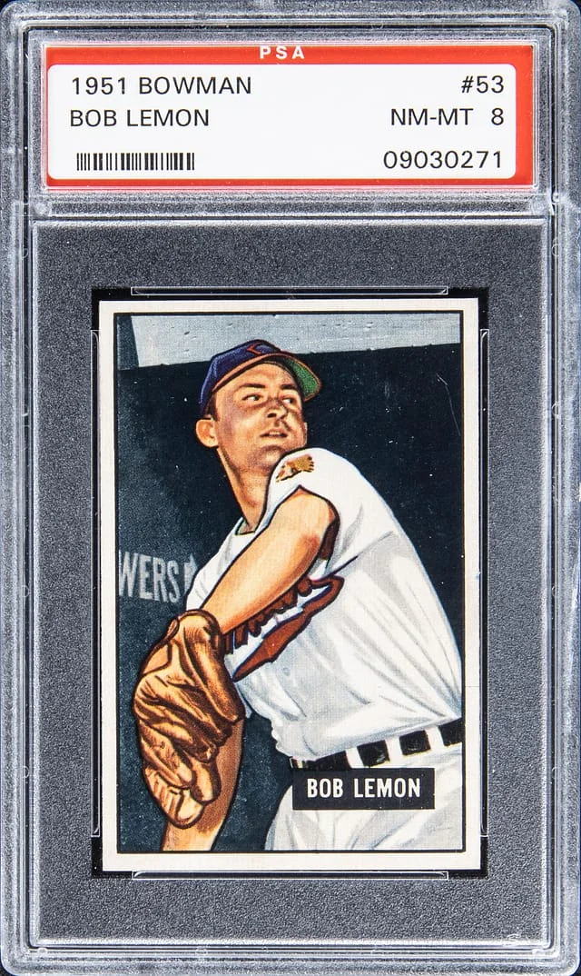 1951 Bowman Bob Lemon #53 card image