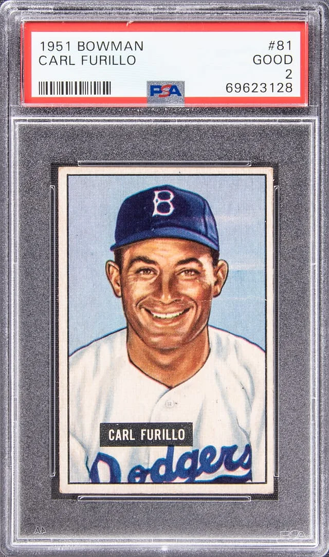 1951 Bowman Carl Furillo #81 card image