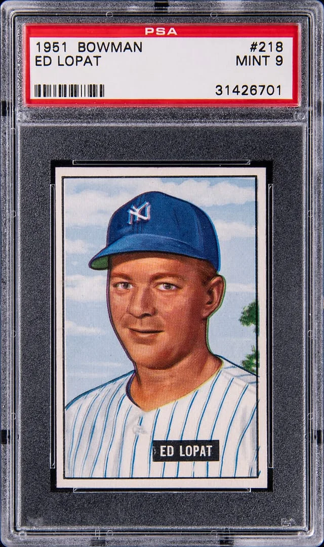 1951 Bowman Ed Lopat #218 card image