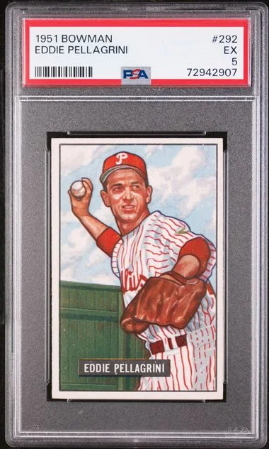 1951 Bowman Eddie Pellagrini #292 card image