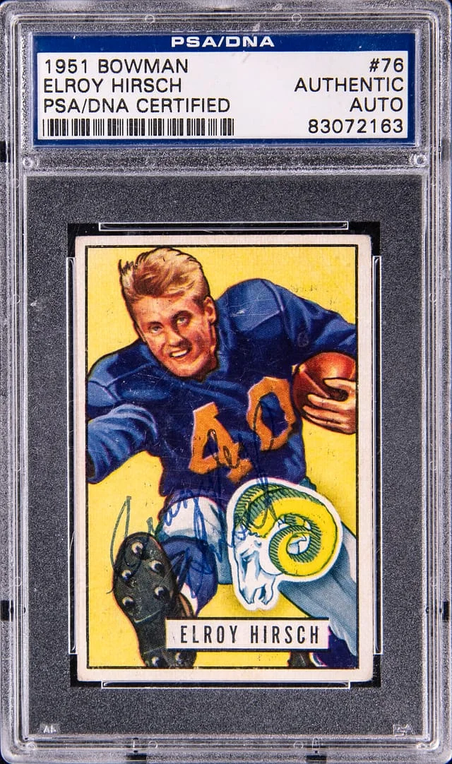 1951 Bowman Elroy Hirsch #76 card image