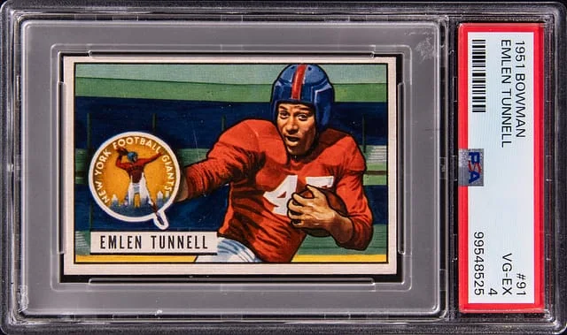 1951 Bowman Emlen Tunnell #91 card image