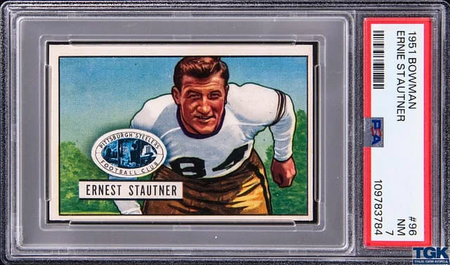 1951 Bowman Ernie Stautner #96 card image
