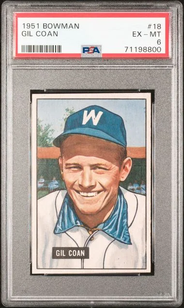 1951 Bowman Gil Coan #18 card image