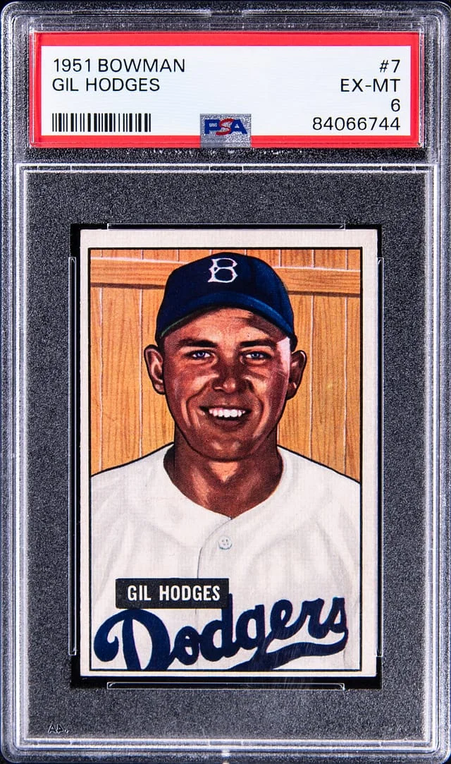 1951 Bowman Gil Hodges #7 card image