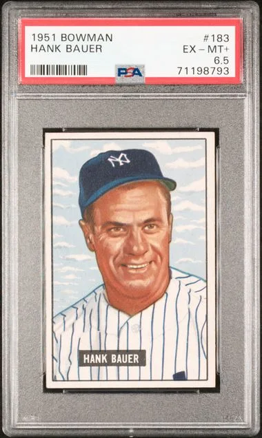 1951 Bowman Hank Bauer #183 card image