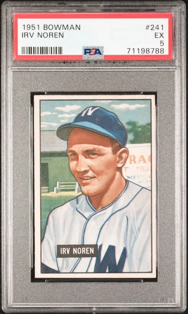 1951 Bowman Irv Noren #241 card image