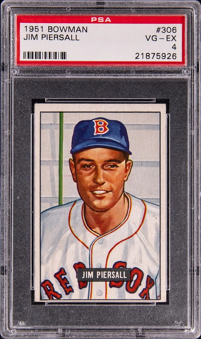 1951 Bowman Jim Piersall #306 card image