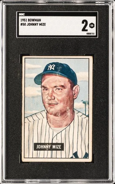 1951 Bowman Jonny Mixe #50 card image