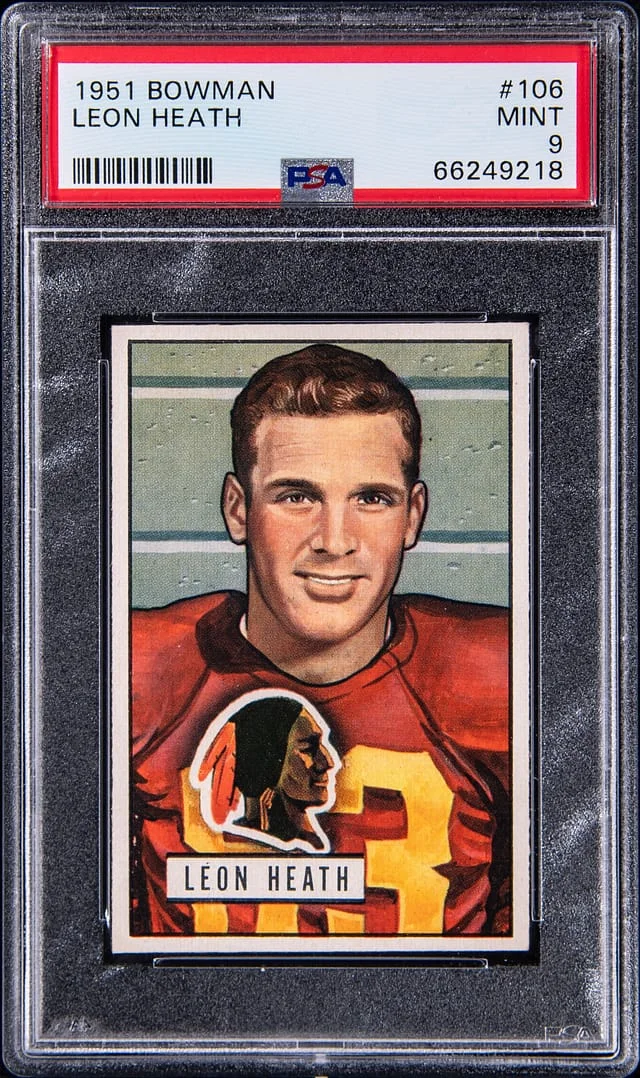 1951 Bowman Leon Heath #106 card image
