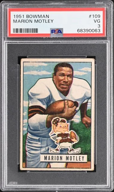 1951 Bowman Marion Motley #109 card image