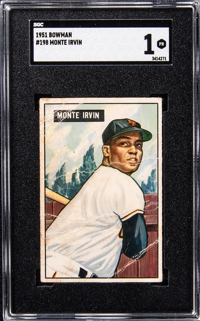 1951 Bowman Monte Irvin #198 card image
