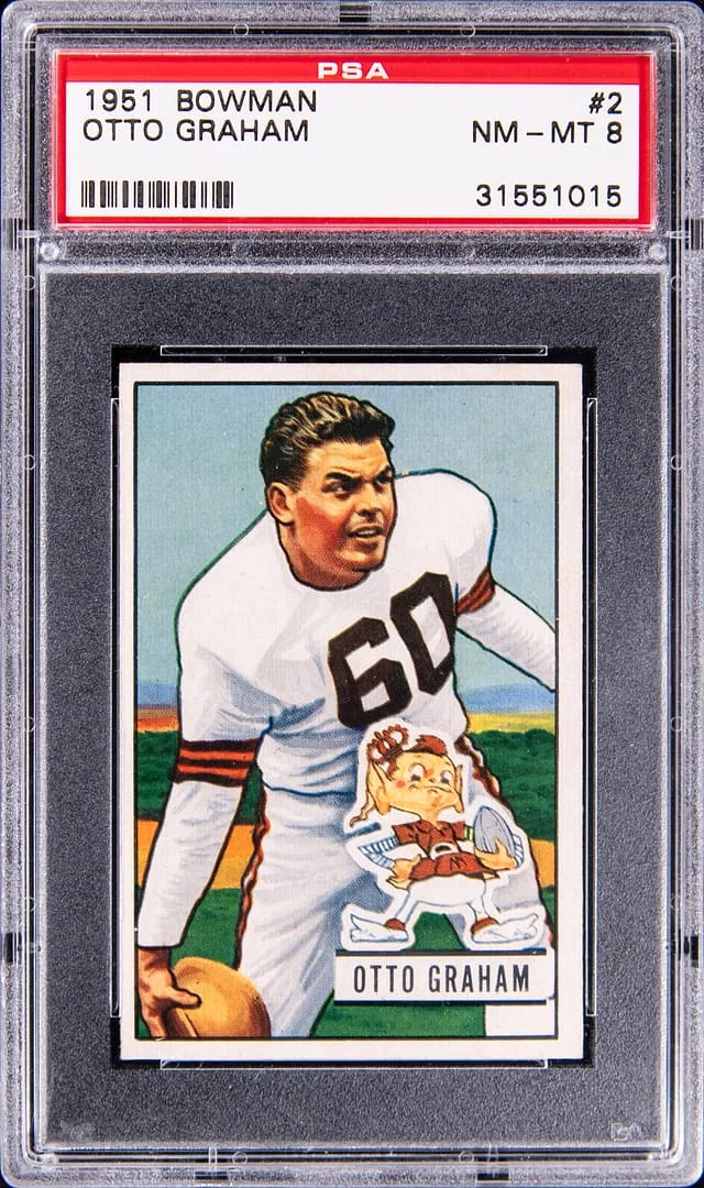 1951 Bowman Otto Graham #2 card image