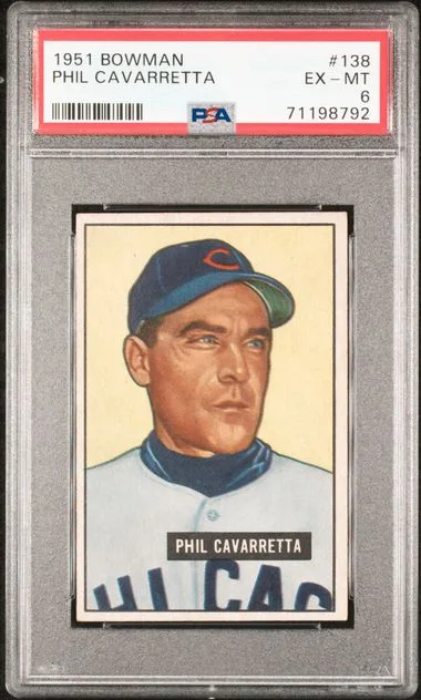 1951 Bowman Phil Cavarretta #138 card image