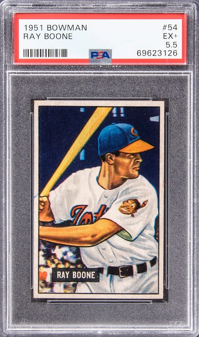 1951 Bowman Ray Boone #54 card image