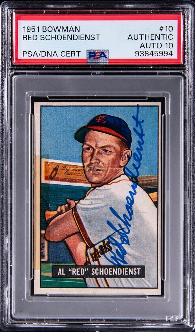 1951 Bowman Red Schoendienst #10 card image