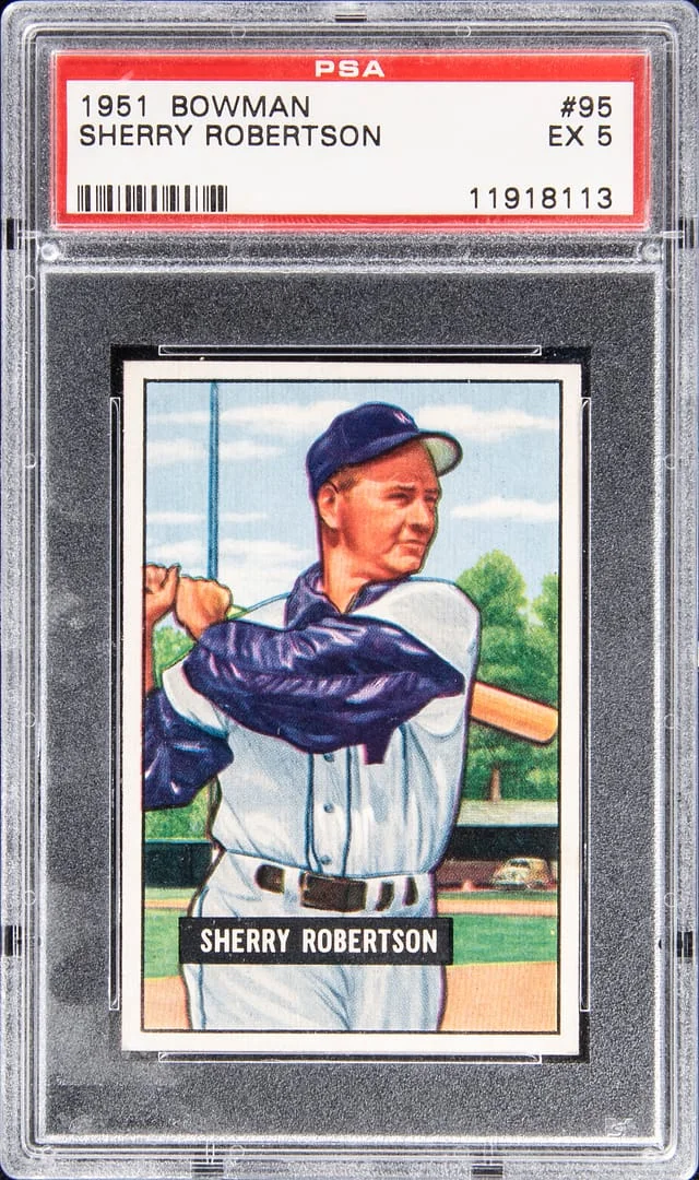 1951 Bowman Sherry Robertson #95 card image