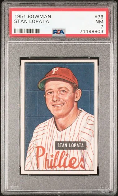 1951 Bowman Stan Lopata #76 card image