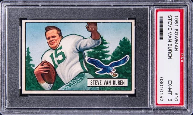 1951 Bowman Steve Van Buren #10 card image