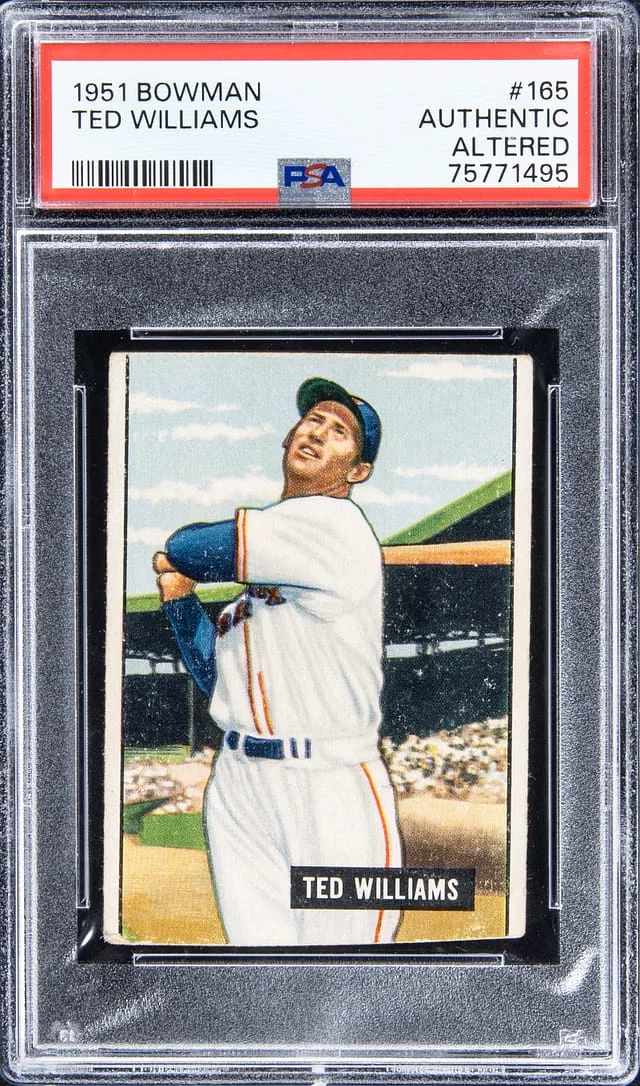 1951 Bowman Ted Williams #165 card image