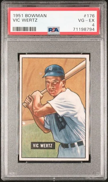 1951 Bowman Vic Wertz #176 card image