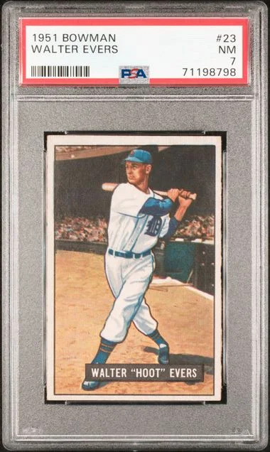 1951 Bowman Walter Evers #23 card image