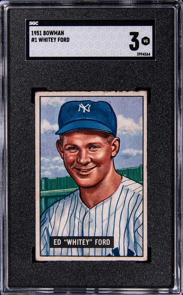 1951 Bowman Whitey Ford #1 card image
