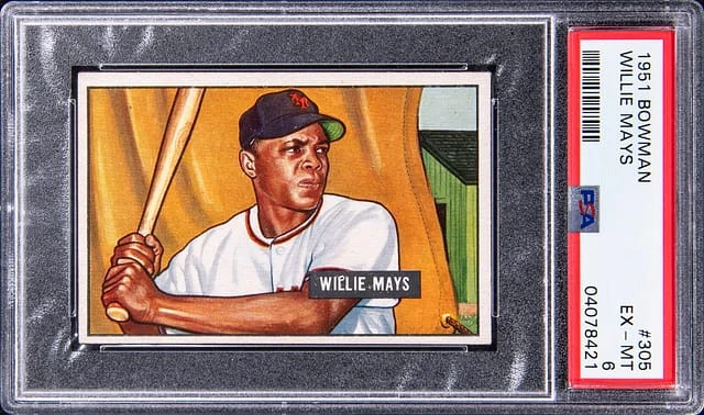 1951 Bowman Willie Mays #305 card image