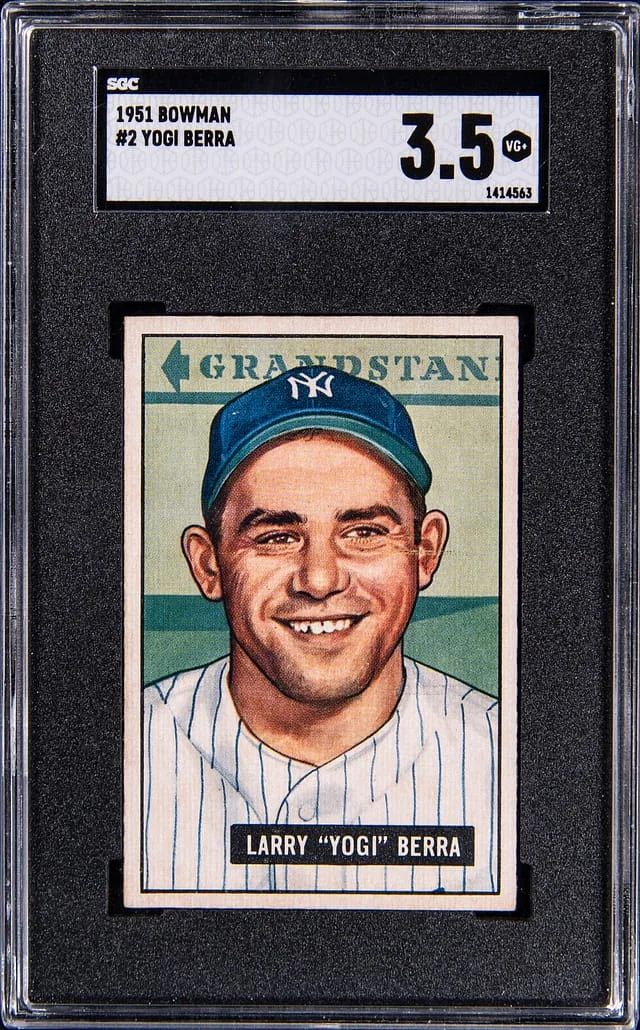 1951 Bowman Yogi Berra #2 card image