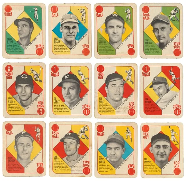 1951 Topps Blue Backs Baseball Collection (27) – Featuring Mickey Vernon, Hank Sauer, Ed Lopat #no-number card image