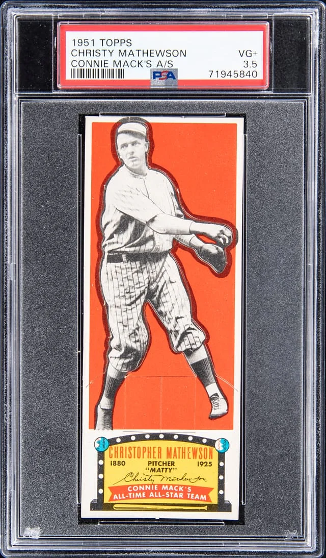 1951 Topps Connie Mack's All-Stars Christy Mathewson #no-number card image