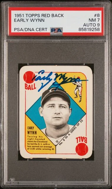 1951 Topps Early Wynn Red Back #8 card image