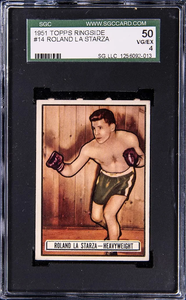 1951 Topps Roland La Starza Ringside #14 card image