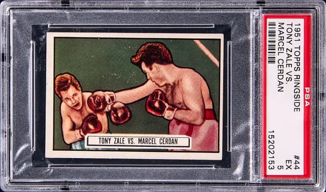 1951 Topps Tony Zale Vs. Marcel Cerdan Ringside #116 card image