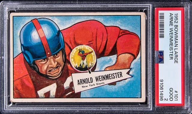 1952 Bowman Arnold Weinmeister Large #101 card image