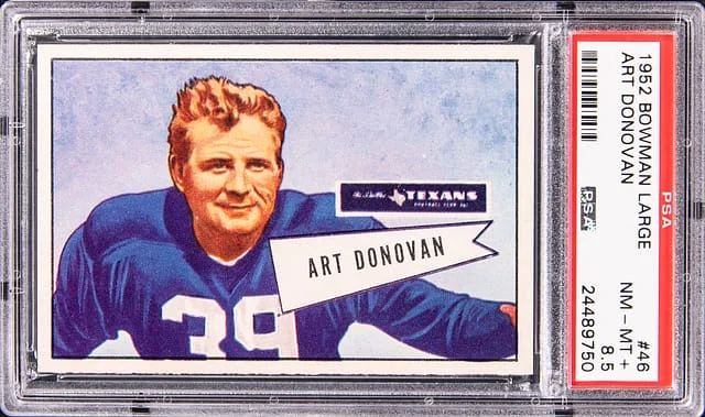 1952 Bowman Art Donovan SP Large #46 card image
