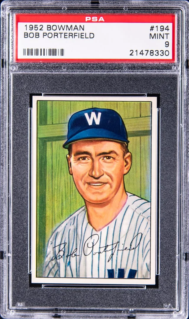 1952 Bowman Bob Porterfield #194 card image
