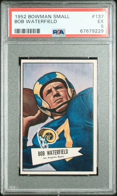 1952 Bowman Bob Waterfield Small #137 card image