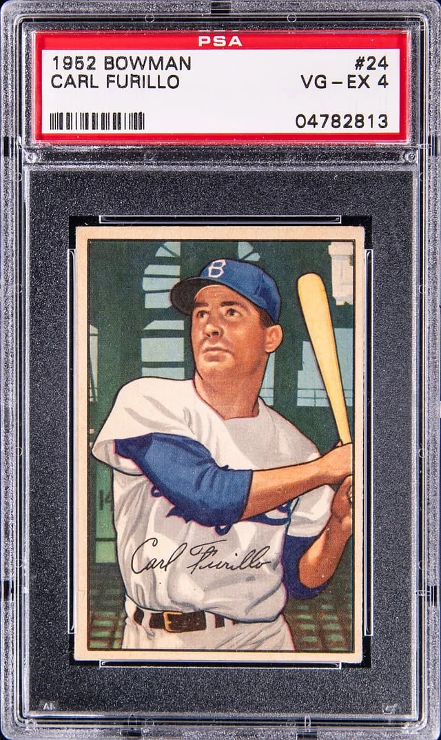 1952 Bowman Carl Furillo #24 card image