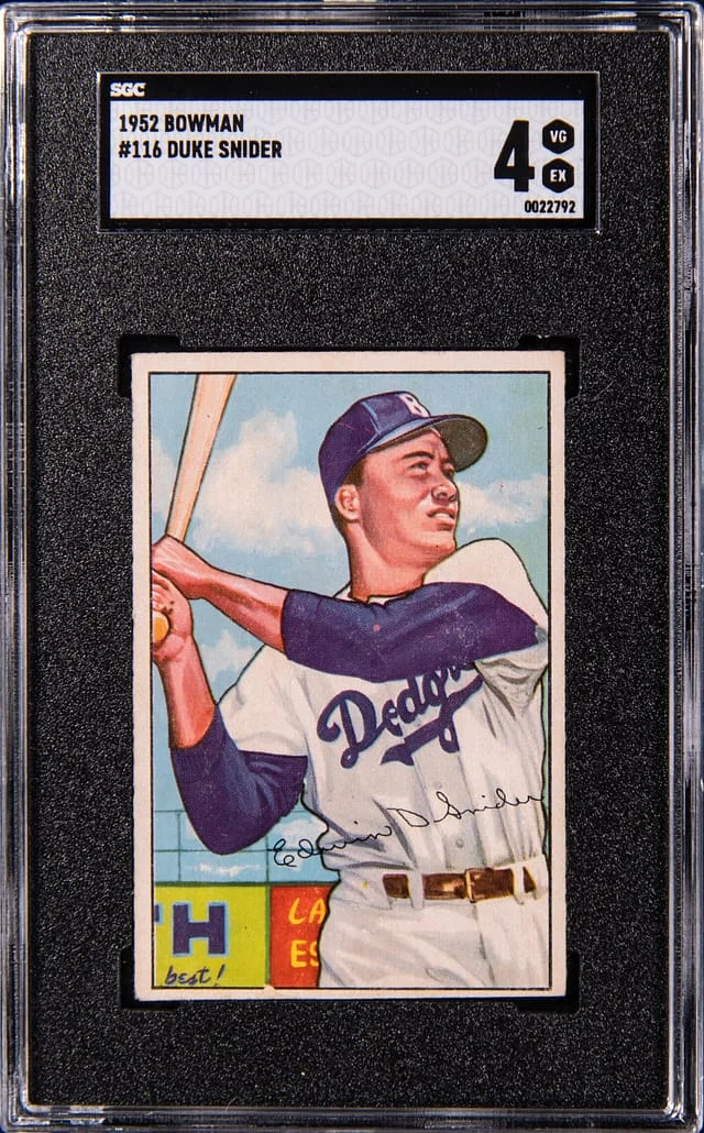 1952 Bowman Duke Snider #116 card image