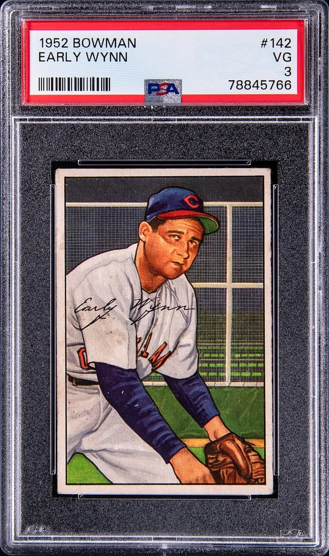 1952 Bowman Early Wynn #142 card image