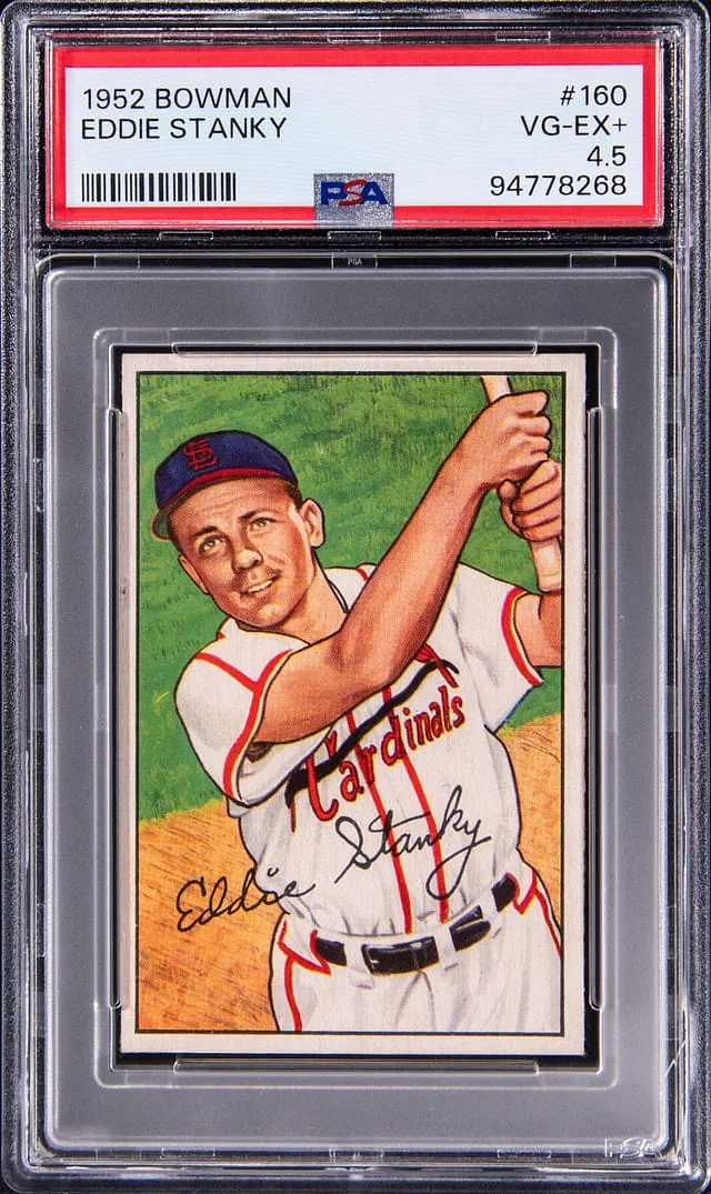 1952 Bowman Eddie Stanky #160 card image
