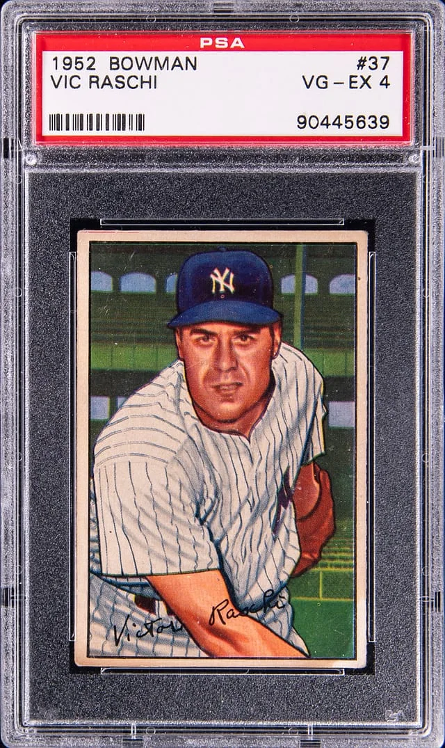 1952 Bowman Frank Gustine #37 card image