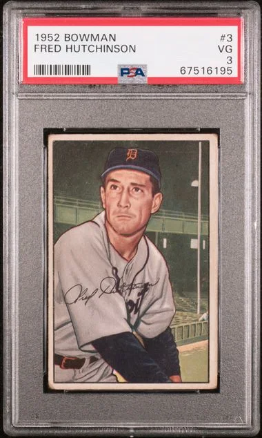 1952 Bowman Fred Hutchinson #3 card image