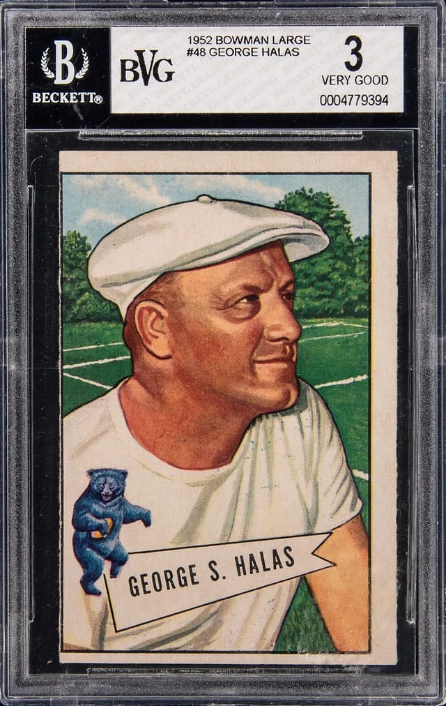 1952 Bowman George S. Halas Large #46 card image