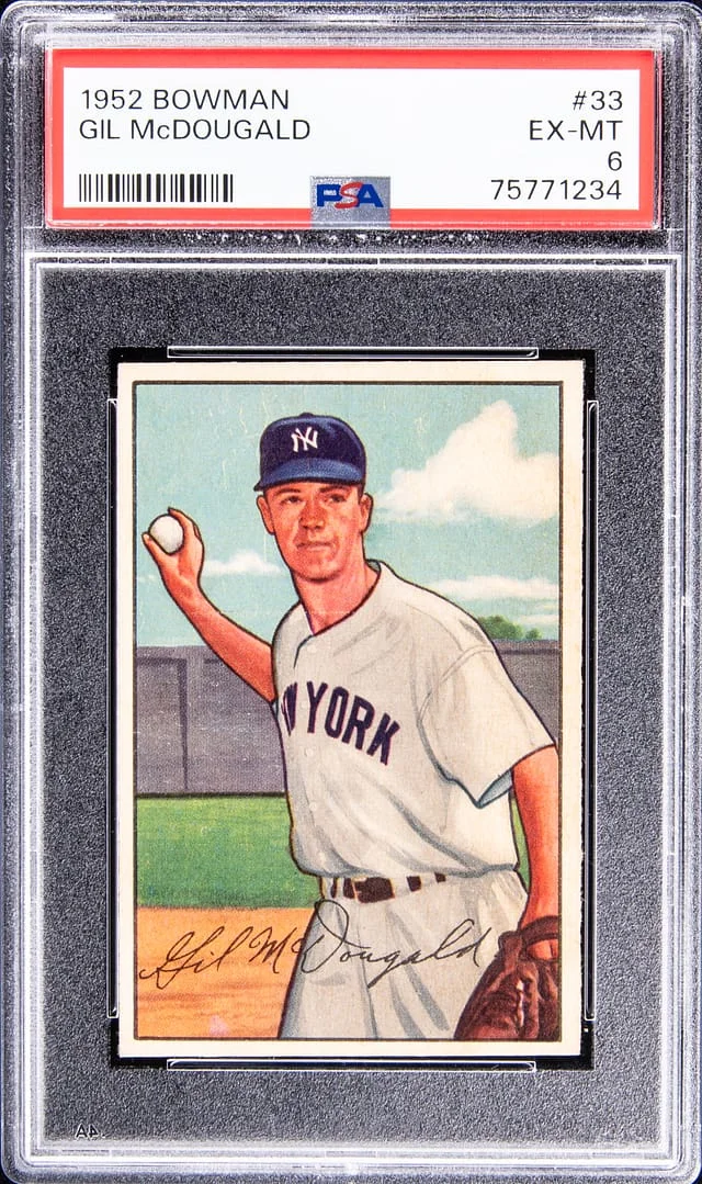 1952 Bowman Gil McDougald #33 card image