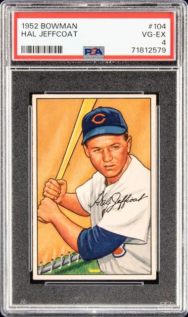1952 Bowman Hal Jeffcoat #104 card image